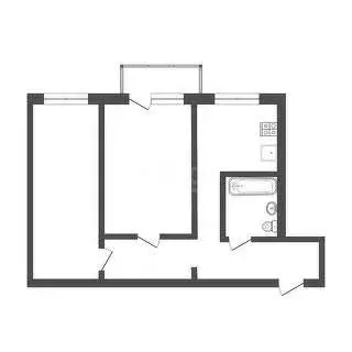 2-комнатная квартира: Новокузнецк, проспект Бардина, 38 (43.4 м) - Фото 1