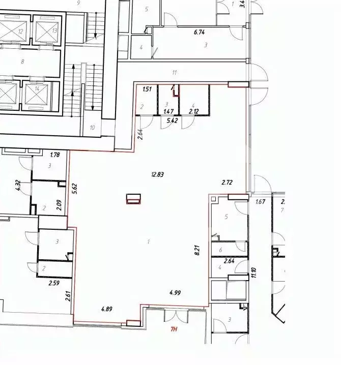 Помещение свободного назначения в Москва ул. Академика Волгина, 2 (163 ... - Фото 2