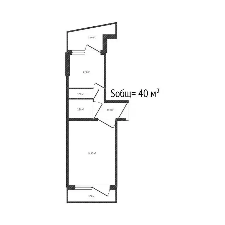 1-комнатная квартира: Новосибирск, улица Бориса Богаткова, 194/5 (30 ... - Фото 1