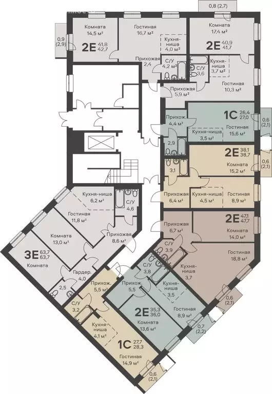 Квартира-студия: Пермь, улица Вильямса, 5А (28.3 м) - Фото 1
