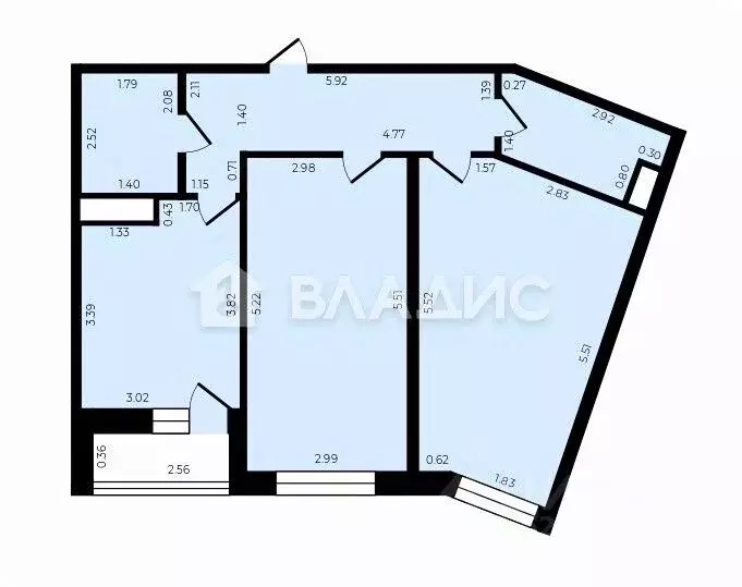 2-к кв. Ленинградская область, Мурино Всеволожский район, ул. ... - Фото 2