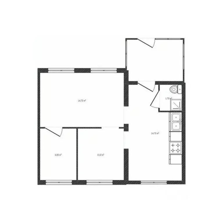 Дом в Новосибирская область, Новосибирск Молодежная ул., 2 (46 м) - Фото 2