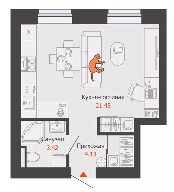 Продаётся квартира-студия, 29 м - Фото 0