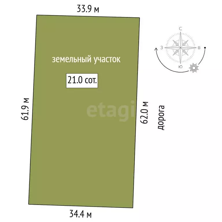 Участок в Тюмень, Светлая улица (21 м) - Фото 1
