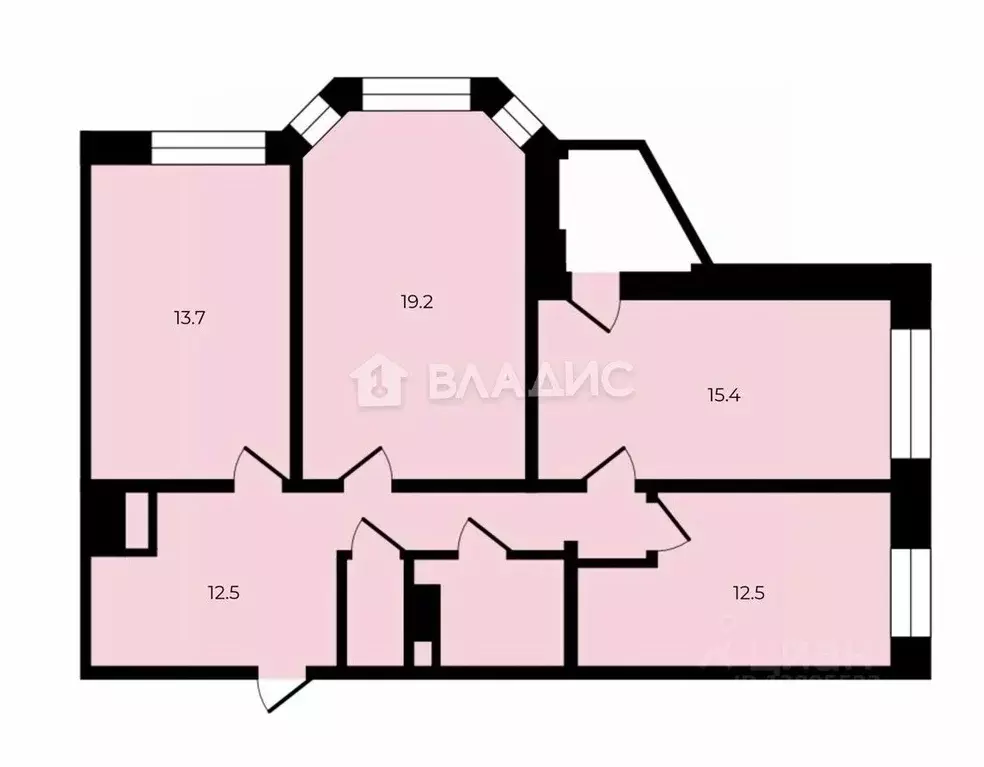 3-к кв. Липецкая область, Липецк ул. С.М. Шерстобитова, 12 (79.5 м) - Фото 2