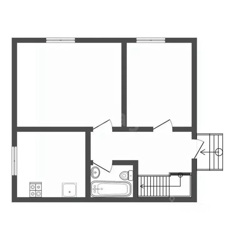 Дом в Тульская область, Алексин городской округ, с. Богучарово 9А (80 ... - Фото 2