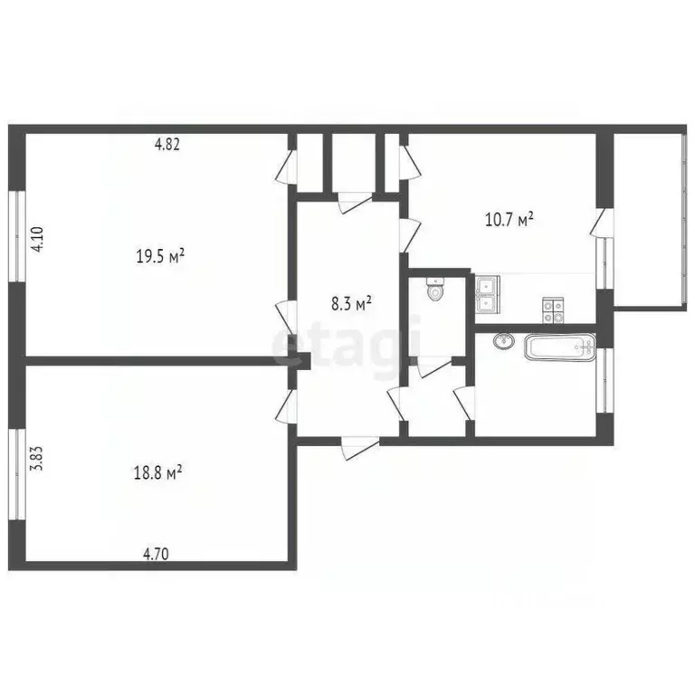 2-к кв. Москва Воронцовская ул., 32С1 (67.0 м) - Фото 1