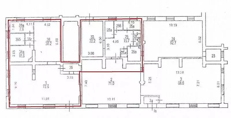 Офис в Москва ул. Зои и Александра Космодемьянских, 17/2 (226 м) - Фото 1
