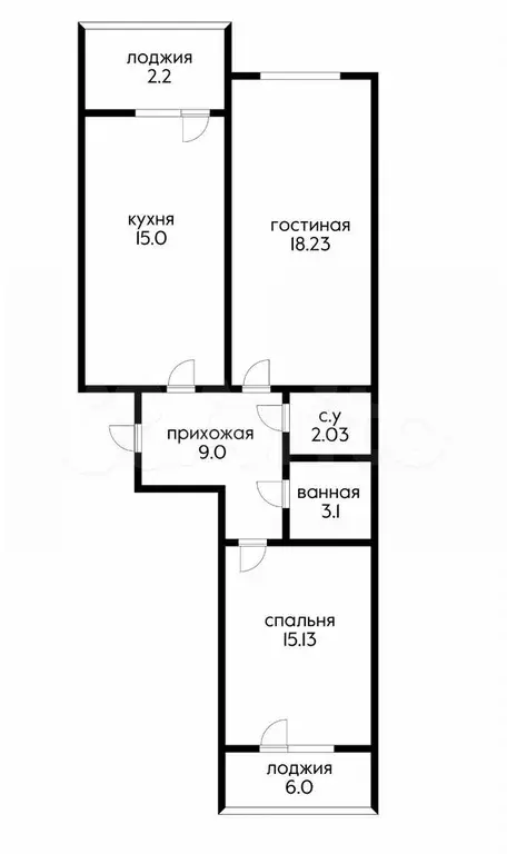 2-к. квартира, 71 м, 11/24 эт. - Фото 0
