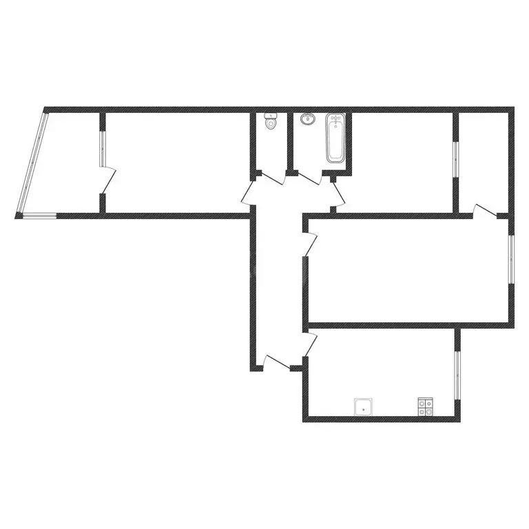 3-комнатная квартира: Черкесск, Советская улица, 74 (59 м) - Фото 2