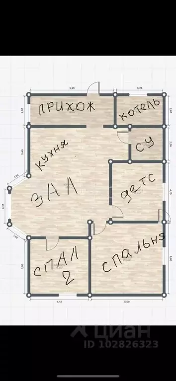 Дом в Томская область, Томский район, с. Корнилово пер. Магаданский ... - Фото 2