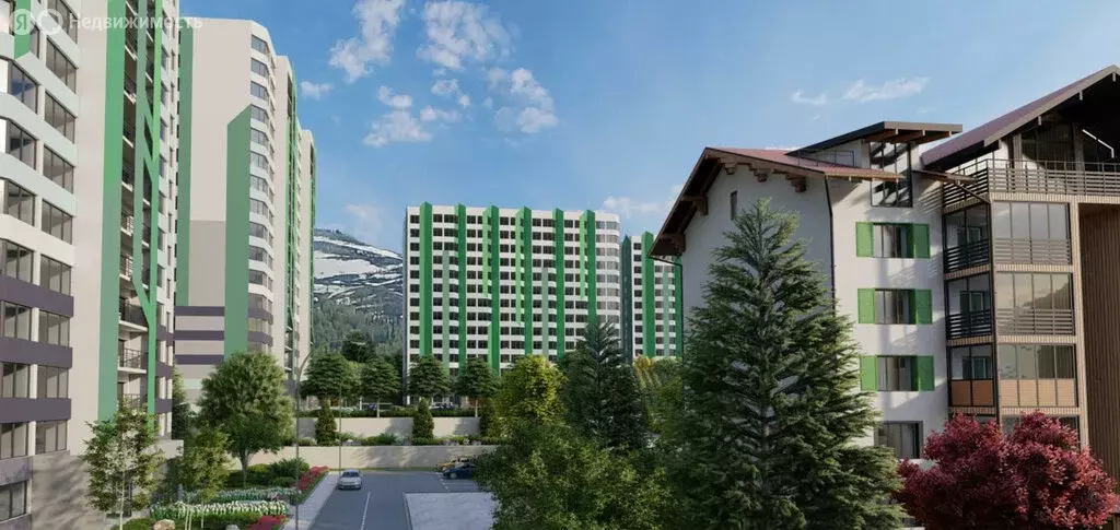 Квартира-студия: посёлок городского типа Шерегеш, улица Гагарина, 51/4 ... - Фото 1
