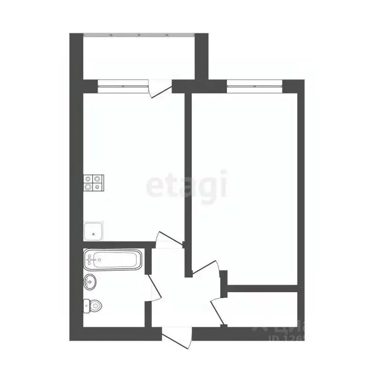 1-к кв. Костромская область, Кострома Никитская ул., 92А (38.0 м) - Фото 0