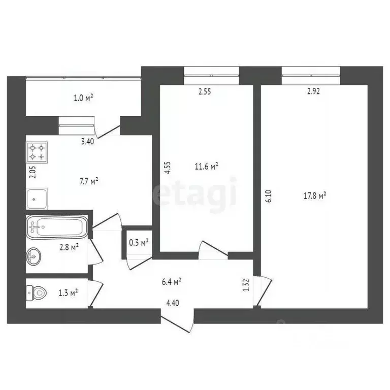 Комната Мордовия, Саранск ул. Фридриха Энгельса, 20 (17.8 м) - Фото 1