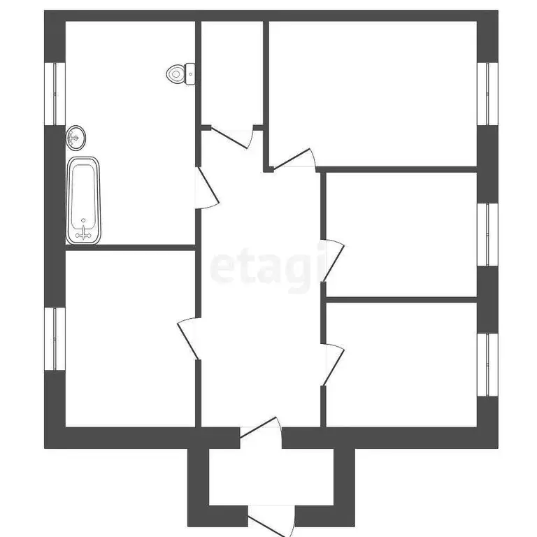Квартира, 3 комнаты, 67.5 м - Фото 1