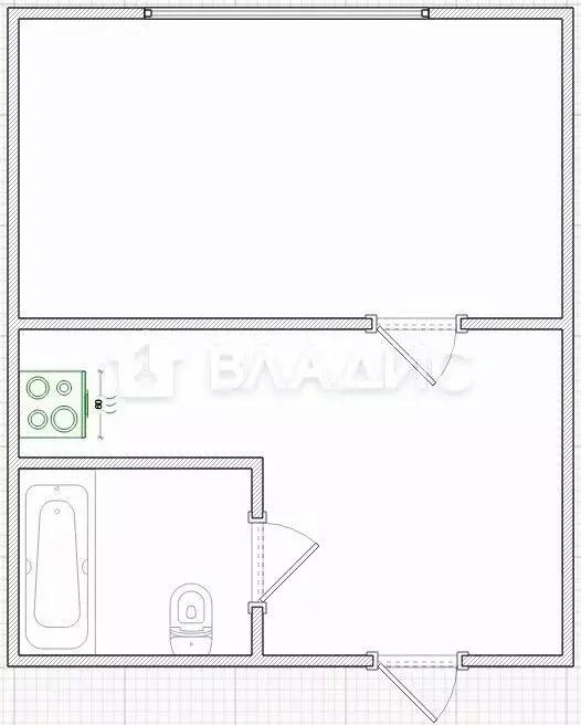 Студия Пензенская область, Пенза ул. Беляева, 41 (17.2 м) - Фото 2