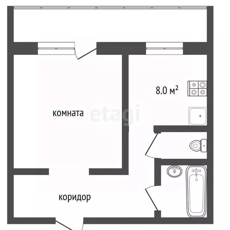 1-к кв. Ростовская область, Батайск Индустриальная ул., 1Б (36.0 м) - Фото 2