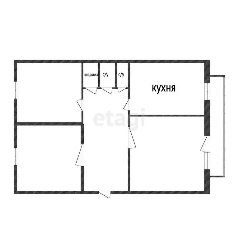 3-комнатная квартира: Кострома, улица Юных Пионеров, 33 (59.5 м) - Фото 0