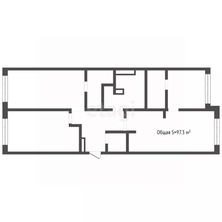 3-к кв. Кемеровская область, Кемерово Московский просп., 16 (97.3 м) - Фото 2