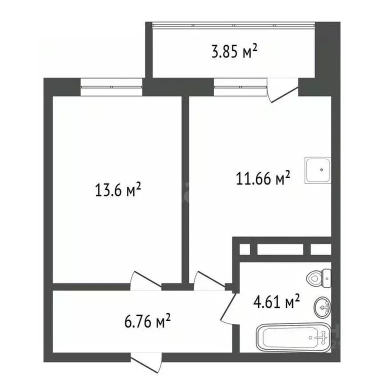 1-к кв. Иркутская область, Иркутск ул. Безбокова, 30/7 (39.0 м) - Фото 1