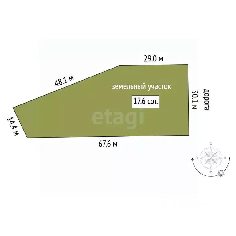 Участок в Тюменская область, Тюменский муниципальный округ, с. Кулига, ... - Фото 1