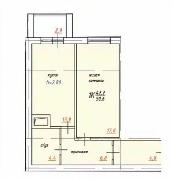 1-к кв. Московская область, Пушкинский городской округ, Лесной пгт ул. ... - Фото 2