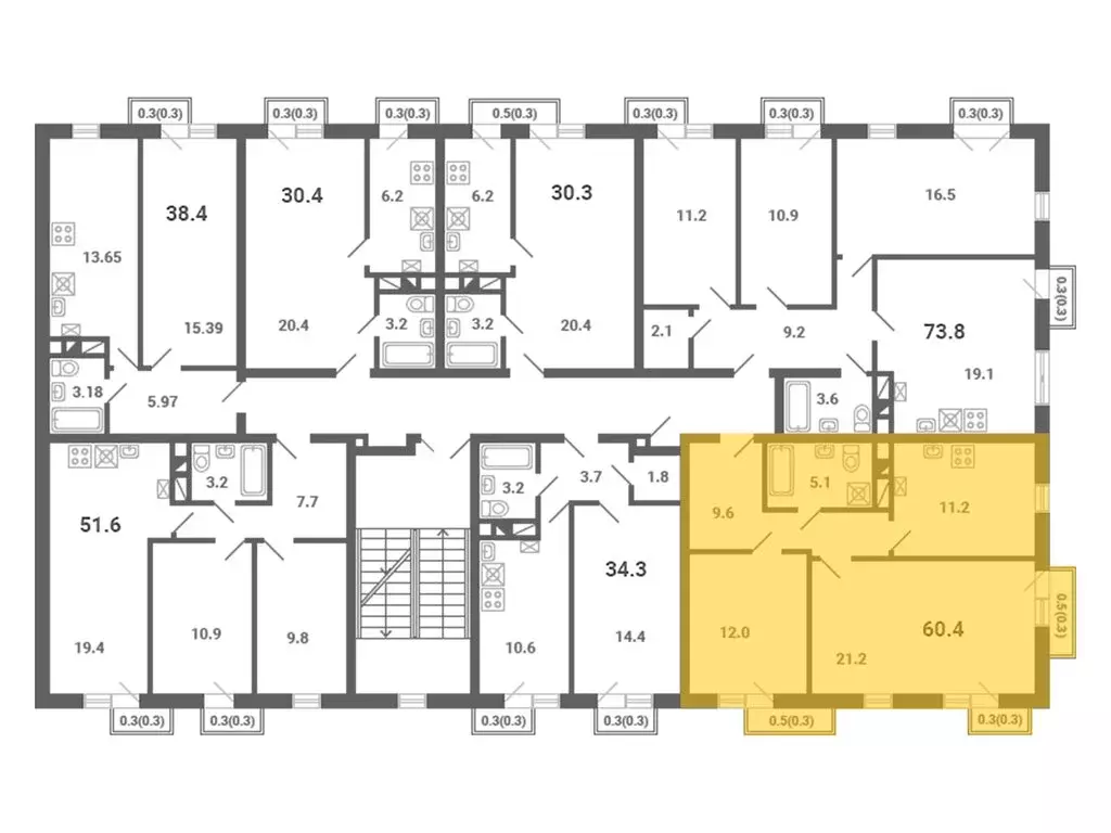 2-комнатная квартира: посёлок Мещерино, микрорайон Южные Горки, 4-й ... - Фото 1