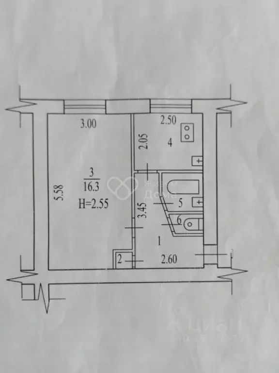 1-к кв. Волгоградская область, Волгоград ул. Дегтярева, 4 (29.0 м) - Фото 1