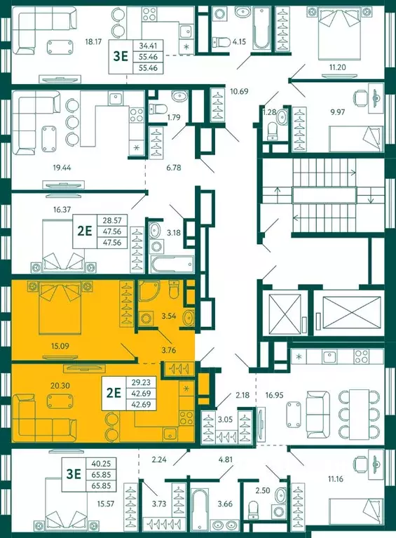 1-к кв. Башкортостан, Уфа Зеленая Роща жилрайон, Терле Парк жилой ... - Фото 2