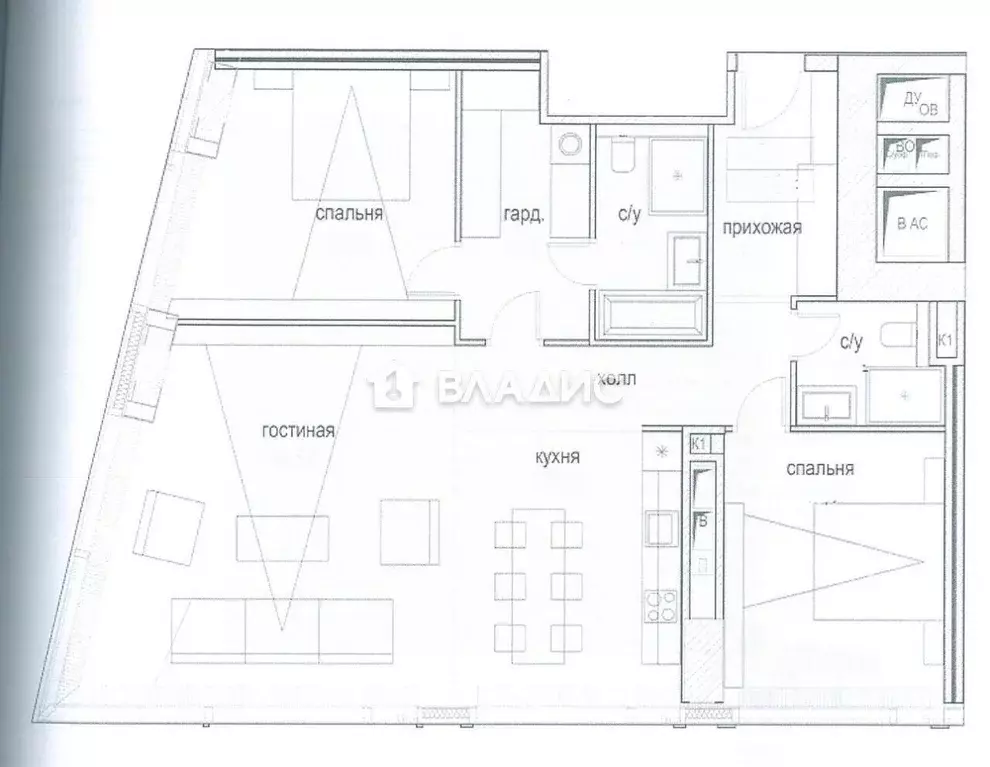 3-к кв. Москва Краснопресненская наб., 14Ак1 (103.9 м) - Фото 2