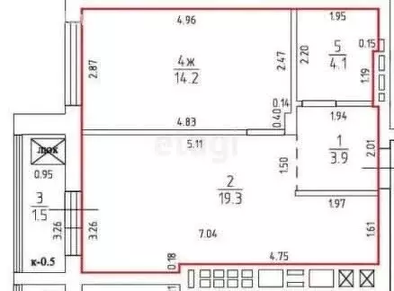 1-комнатная квартира: Калининград, Закатная улица, 29к3 (41.5 м) - Фото 1