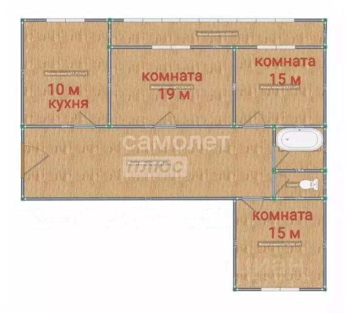 3-к кв. Рязанская область, Рязань Трудовая ул., 24 (61.0 м) - Фото 1