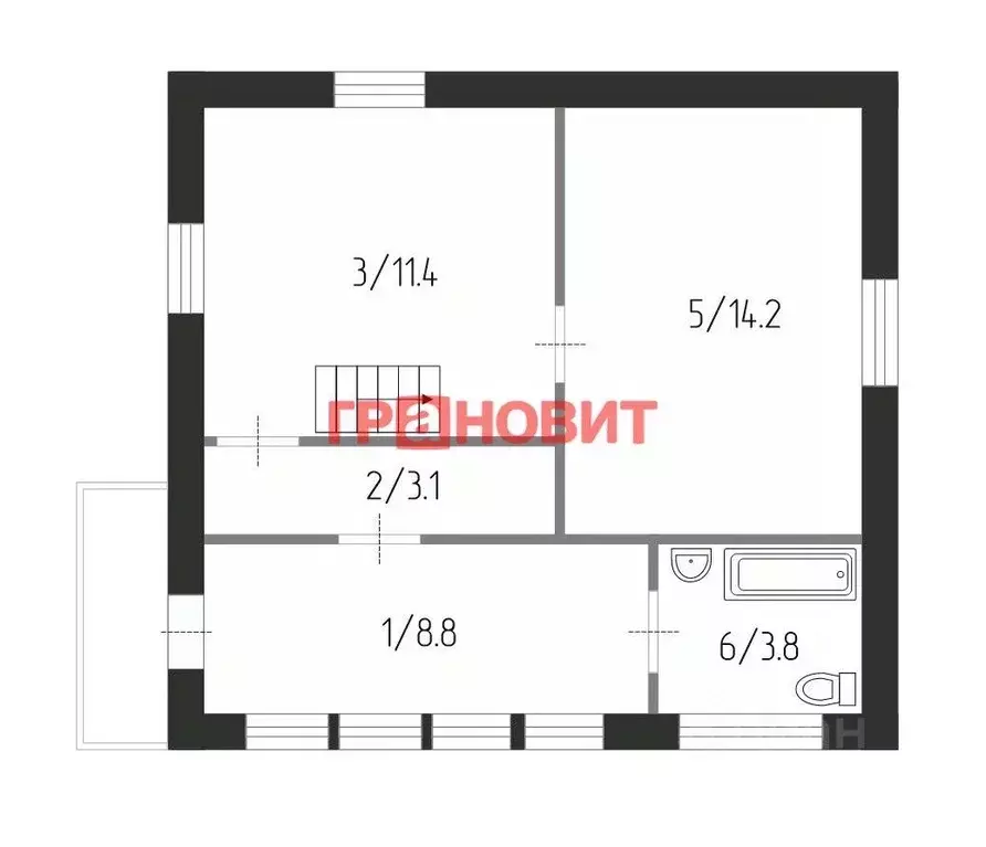 Дом в Новосибирская область, с. Новолуговое Советская ул., 5А (67 м) - Фото 2