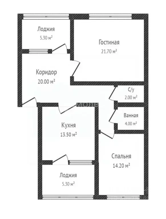 2-к кв. Тамбовская область, Тамбов Первомайская пл., 26к3 (82.0 м) - Фото 1