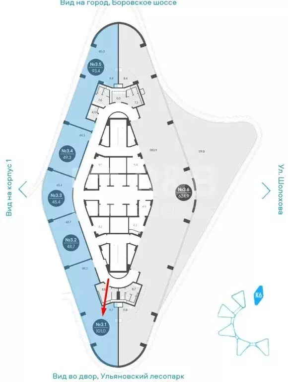 Офис (101 м) - Фото 2