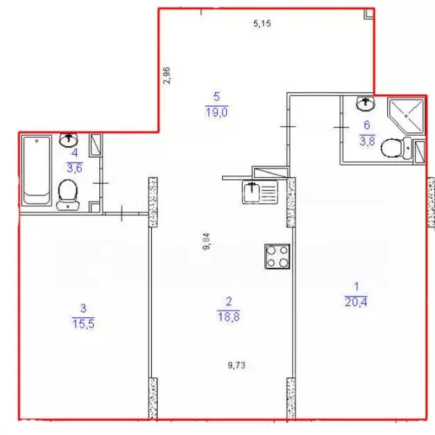 2-к кв. Ульяновская область, Ульяновск ул. Федерации, 130 (63.0 м) - Фото 2
