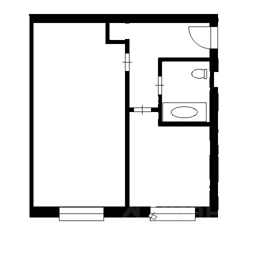 1-к кв. Башкортостан, Уфа Обская ул., 20 (30.0 м) - Фото 1