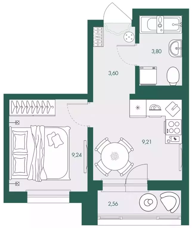 1-к кв. Сахалинская область, Южно-Сахалинск Ново-Александровск п/р, ... - Фото 1