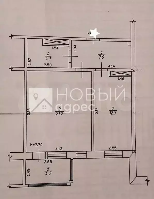 1-к. квартира, 46,5 м, 9/12 эт. - Фото 0
