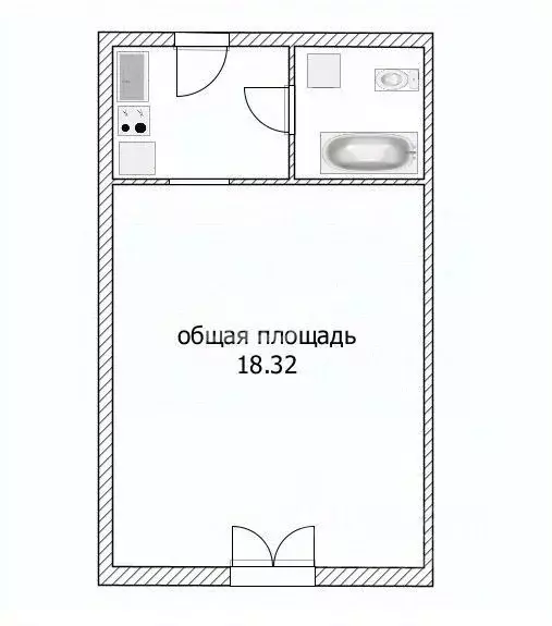 1-к кв. Ульяновская область, Ульяновск Локомотивная ул., 3 (18.3 м) - Фото 2