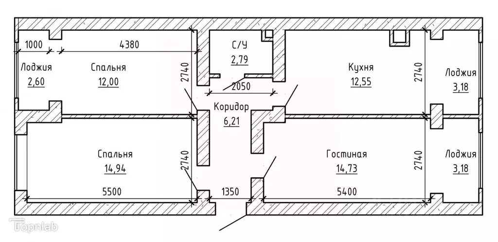 3-к кв. Кабардино-Балкария, Нальчик ул. 2-я Надречная (76.0 м) - Фото 2