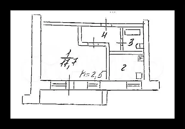 1-к. квартира, 32,3 м, 4/9 эт. - Фото 0