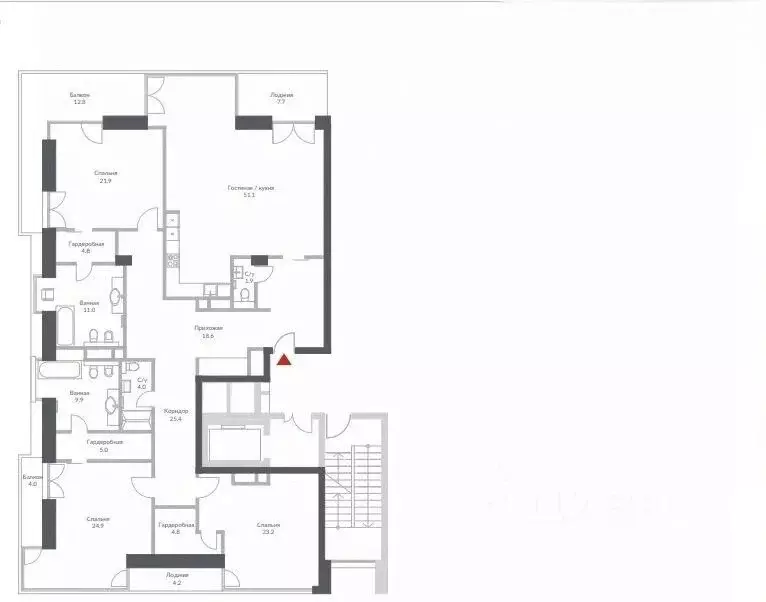 5-к кв. Москва Минская ул., 2Вк1 (305.0 м) - Фото 2