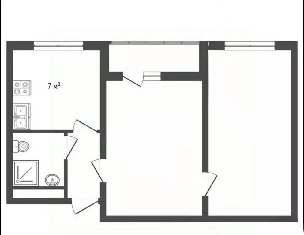 2-комнатная квартира: Санкт-Петербург, Муринская дорога, 10к1 (42 м) - Фото 1