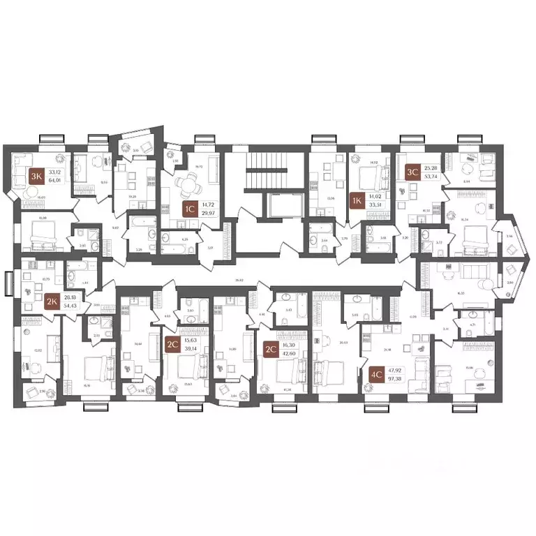 2-к кв. Башкортостан, Уфа Глумилино жилрайон, Холмогоры жилой комплекс ... - Фото 2