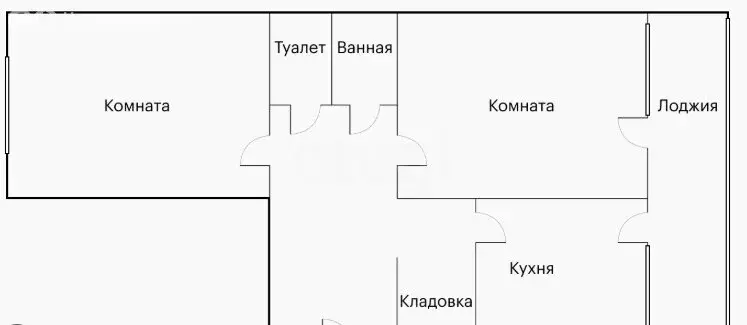 Квартира-студия: Томск, Новосибирская улица, 37 (37.2 м) - Фото 2