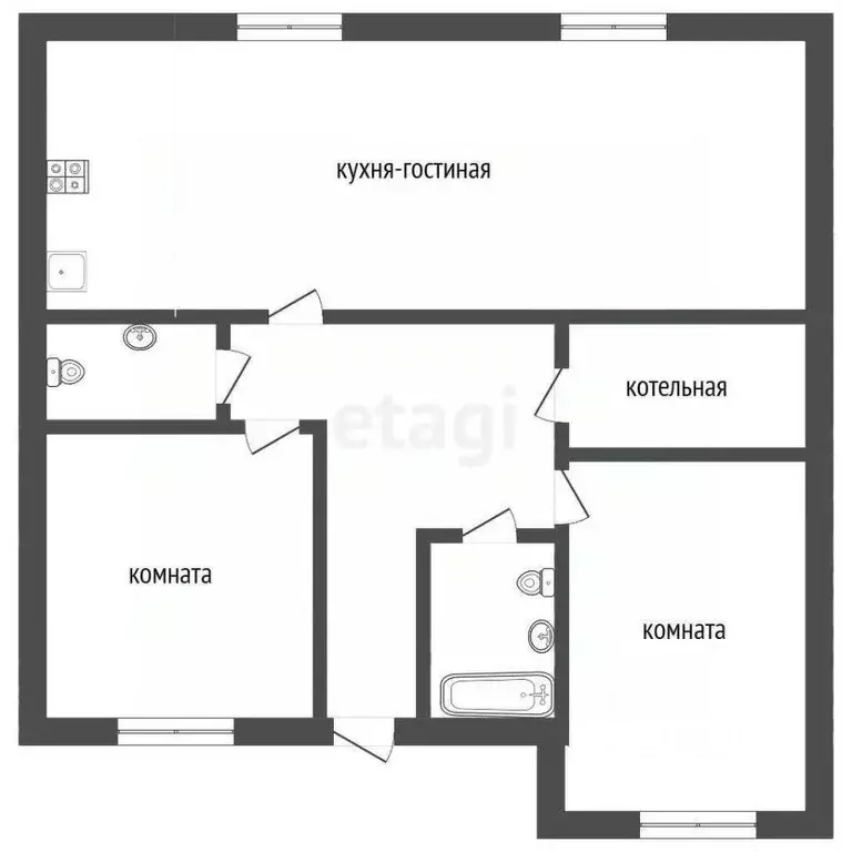 Дом в Мордовия, Саранск городской округ, Николаевка рп ул. ... - Фото 2