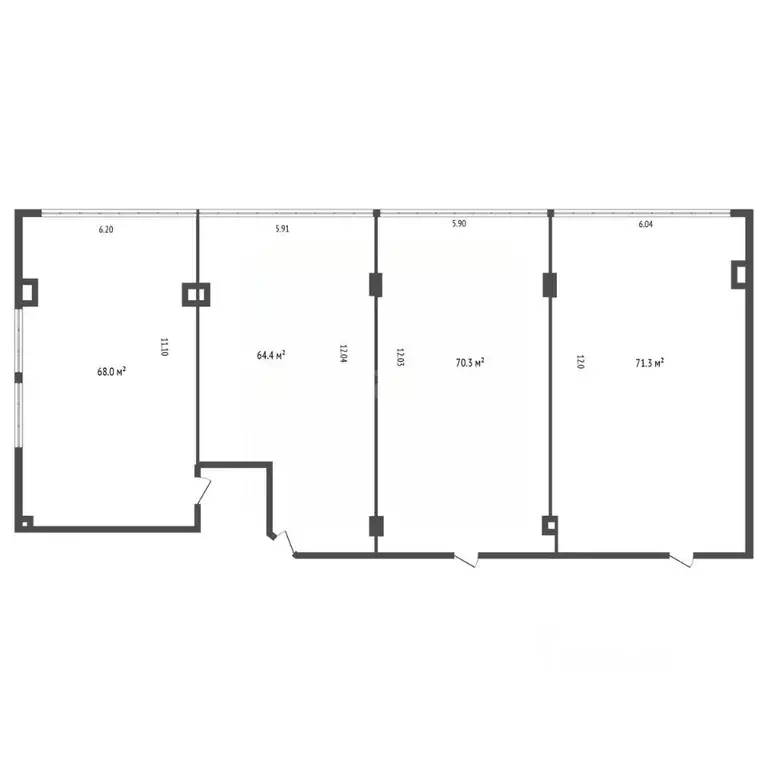 Офис в Санкт-Петербург просп. Юрия Гагарина, 1 (274 м) - Фото 2