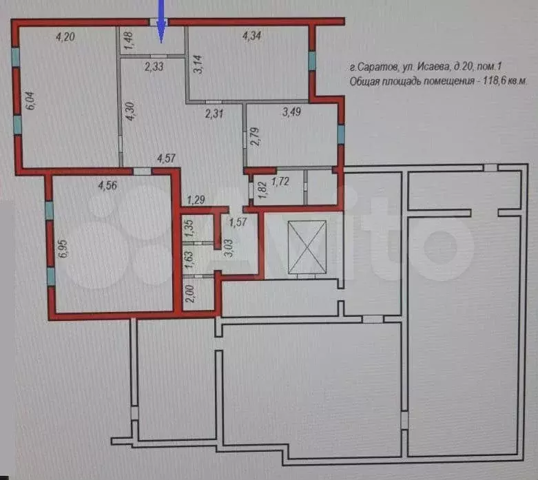 Офис 118,6 м2 - Фото 0