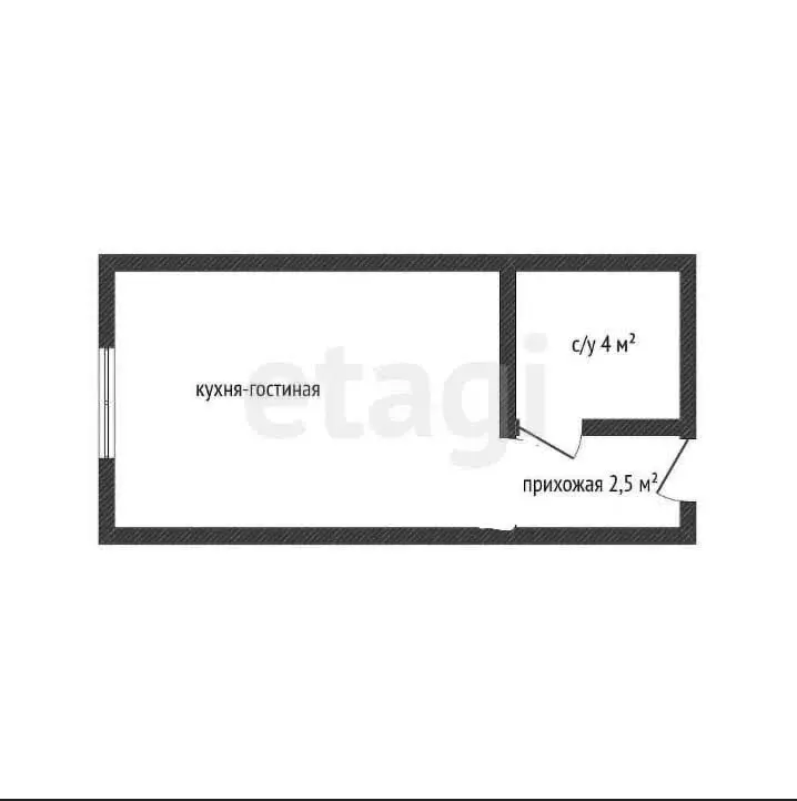Квартира-студия: Краснодар, улица Константина Гондаря, 103 (20 м) - Фото 0
